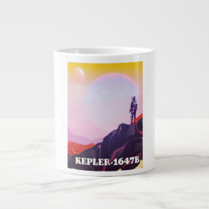 Kepler - 1647B travel poster Large Coffee Mug