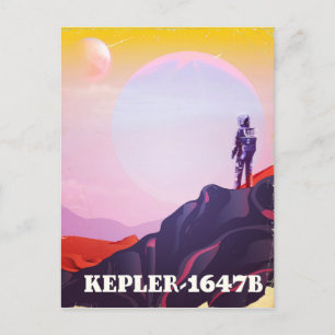 Kepler - 1647B travel poster Postcard