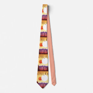 Kepler-16b: Binary Solar Sunset Fine Art Space Tie