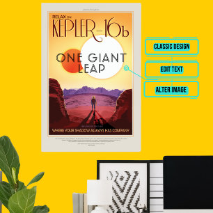 Kepler-16b - Space Tourism Poster