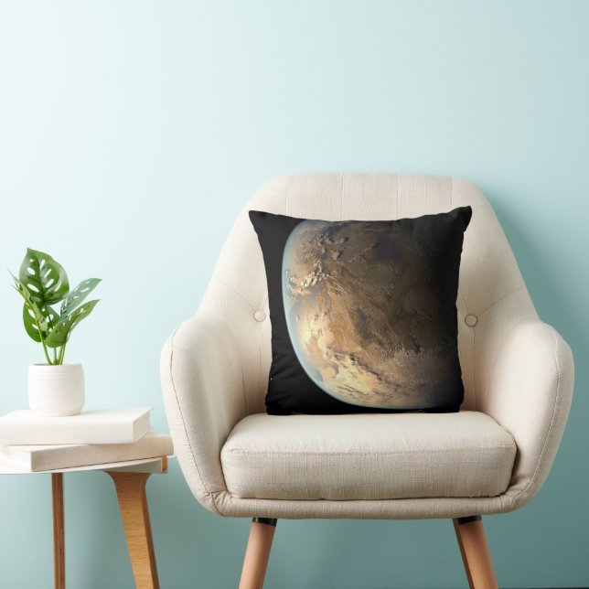 Kepler-186f Orbiting A Distant Star. Cushion (Chair)