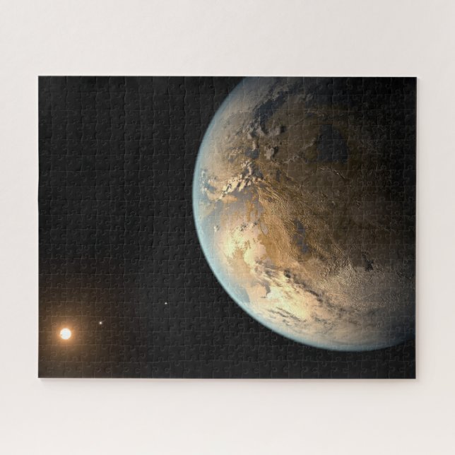 Kepler-186f Orbiting A Distant Star. Jigsaw Puzzle (Horizontal)