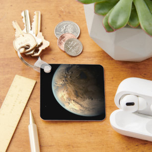 Kepler-186f Orbiting A Distant Star. Key Ring
