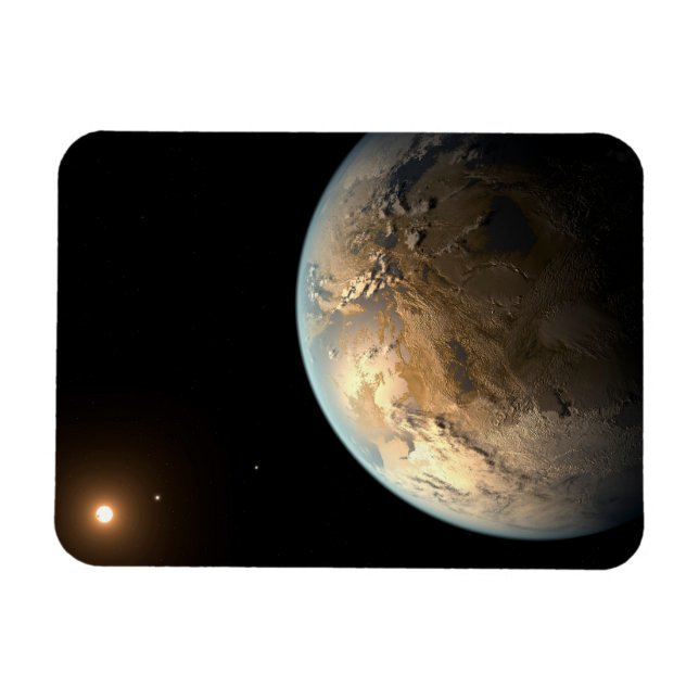 Kepler-186f Orbiting A Distant Star. Magnet (Horizontal)