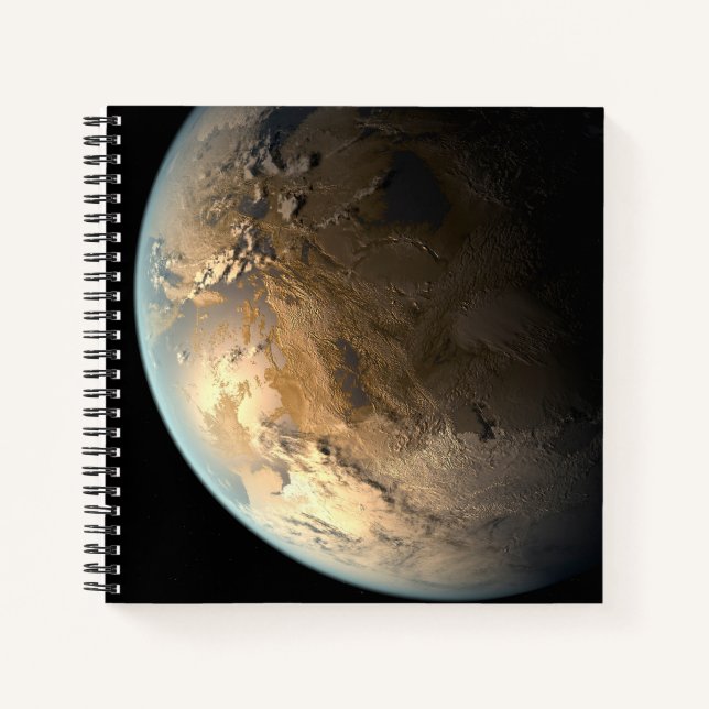 Kepler-186f Orbiting A Distant Star. Notebook (Front)