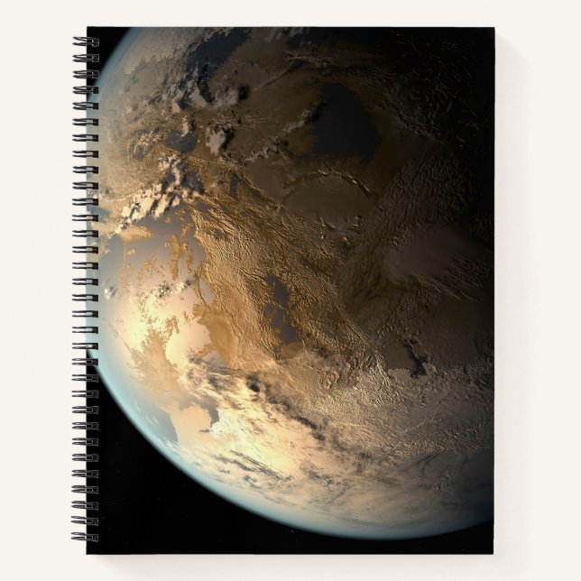 Kepler-186f Orbiting A Distant Star. Notebook (Front)