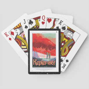 Kepler 186f Where the Grass is Alway Red vacation Playing Cards