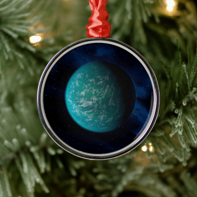Kepler 22b, An Extrasolar Planet. Metal Ornament (Tree)