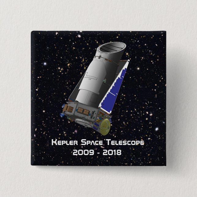 Kepler Space Telescope 15 Cm Square Badge (Front)