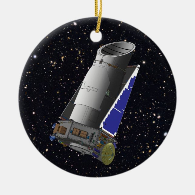 Kepler Space Telescope Ceramic Ornament (Front)