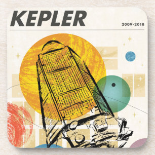 Kepler Space Telescope Poster. Coaster