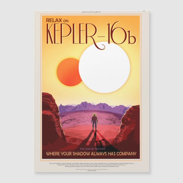 Kepler Space Travel Destination Planet Adventure (Front)