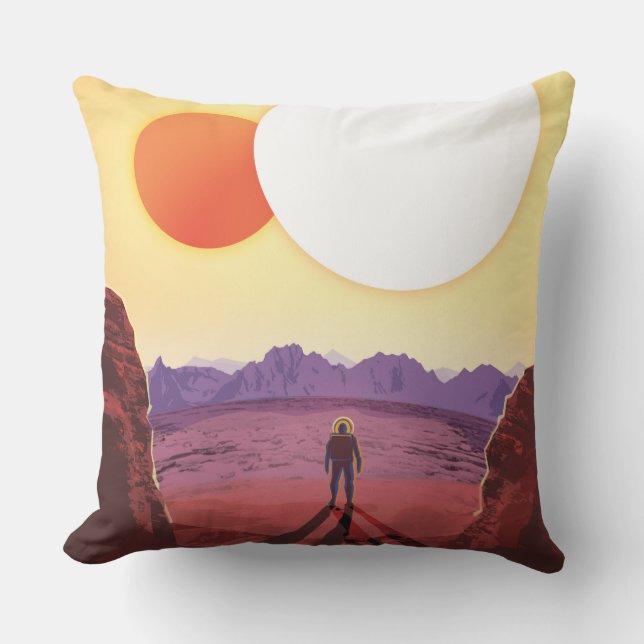 Kepler Space Travel Destination Planet Adventure Cushion (Front)
