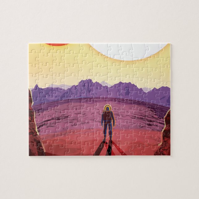 Kepler Space Travel Destination Planet Adventure Jigsaw Puzzle (Horizontal)