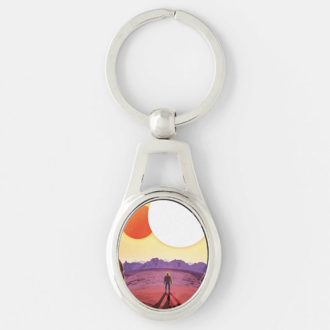 Kepler Space Travel Destination Planet Adventure Key Ring (Front)
