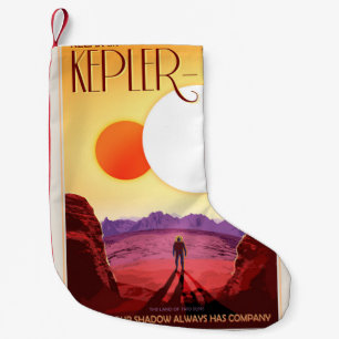 Kepler Space Travel Destination Planet Adventure Small Christmas Stocking