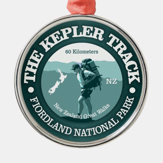 Kepler Track (T) Metal Ornament (Front)