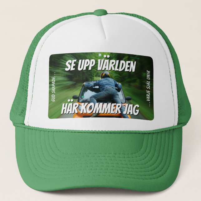 Keps — Watch the world Trucker Hat (Front)