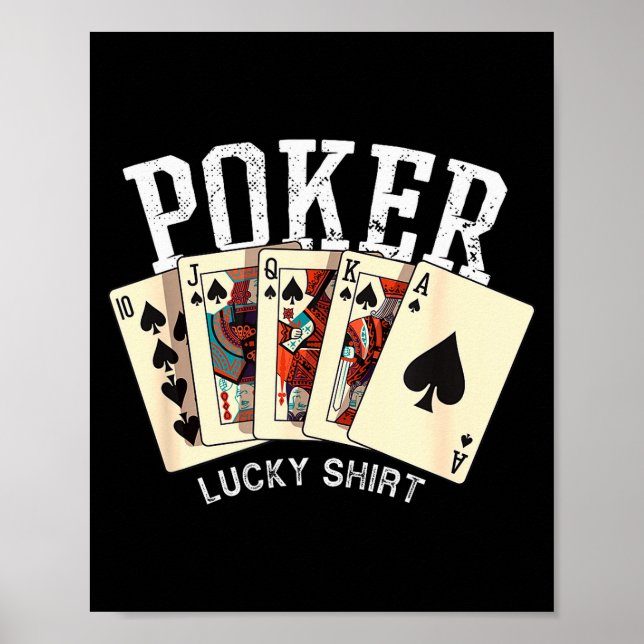 Ker Lucky Shirt Ker Player Gambling Funny Ker  Poster (Front)