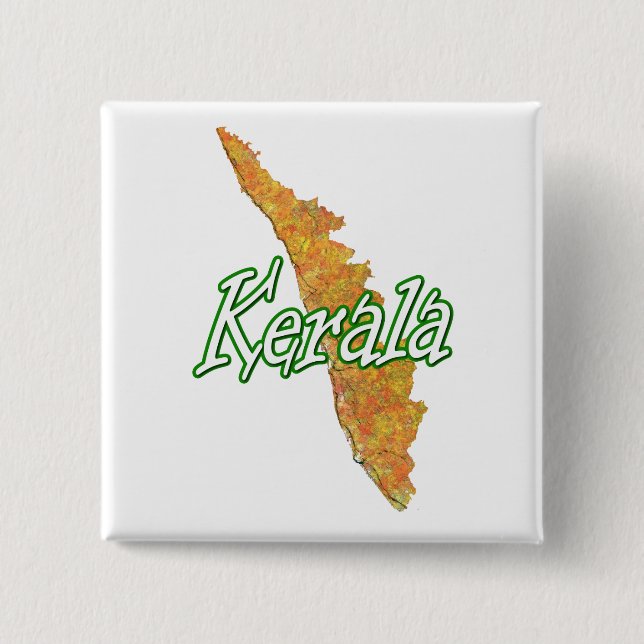 Kerala 15 Cm Square Badge (Front)