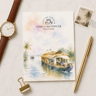 Kerala backwater scenery Coastal Beauty Travel Holiday Postcard