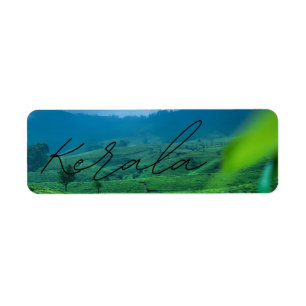 kerala God's own country state in southern india C Return Address Label