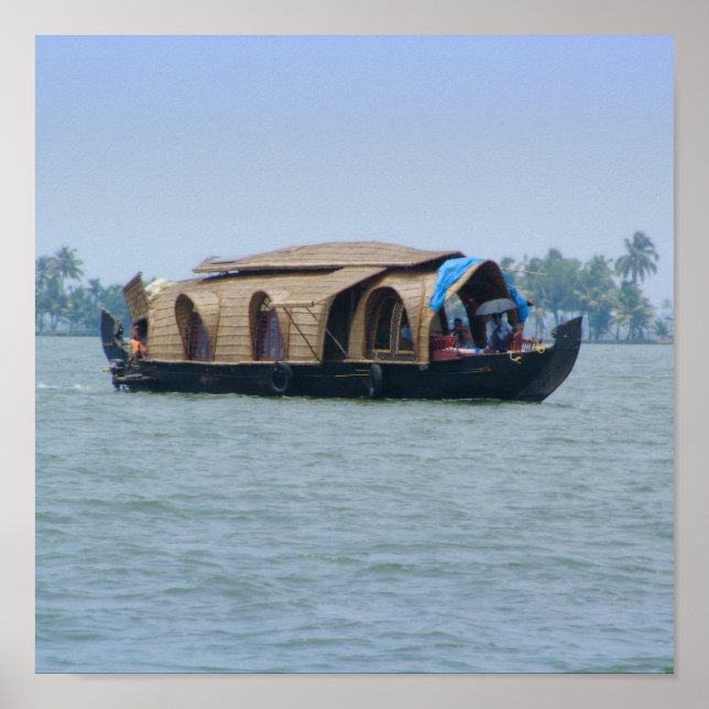 Kerala Houseboat Poster (Front)