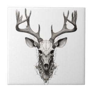 Keramikfliese Hirsch Hirschkopf designe  Ceramic Tile