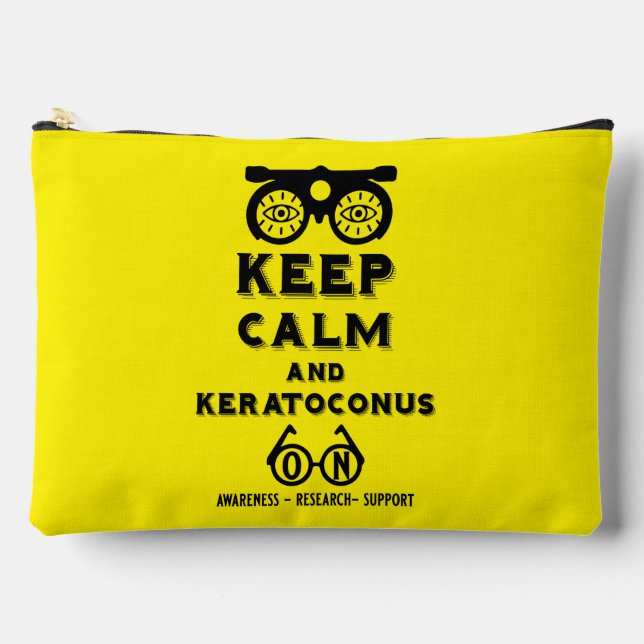Keratoconus Support And Awareness Accessory Pouch (Front)