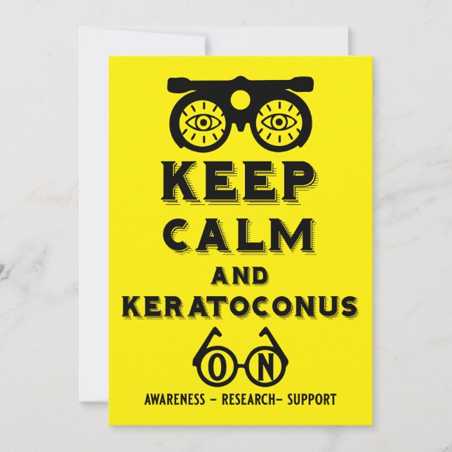 Keratoconus Support And Awareness Announcement (Front)