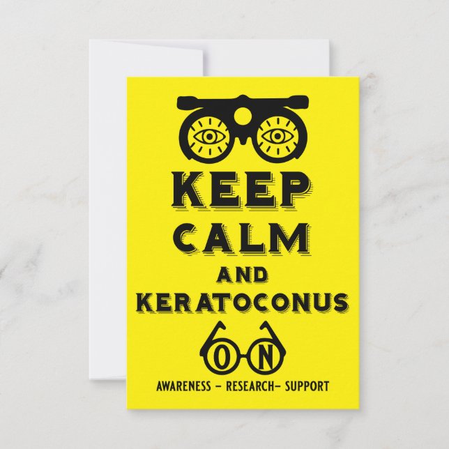 Keratoconus Support And Awareness Card (Front)