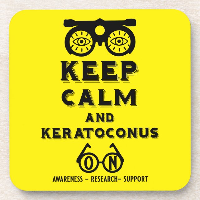 Keratoconus Support And Awareness Coaster (Front)
