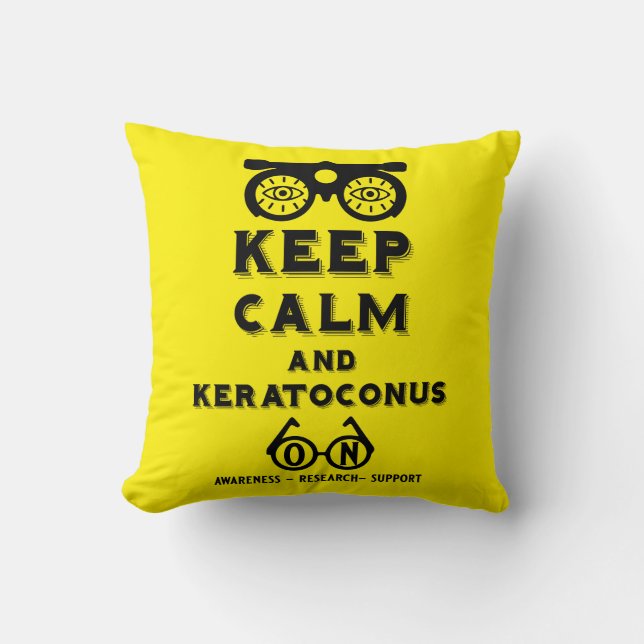 Keratoconus Support And Awareness Cushion (Front)