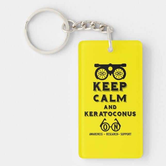 Keratoconus Support And Awareness Key Ring (Front)