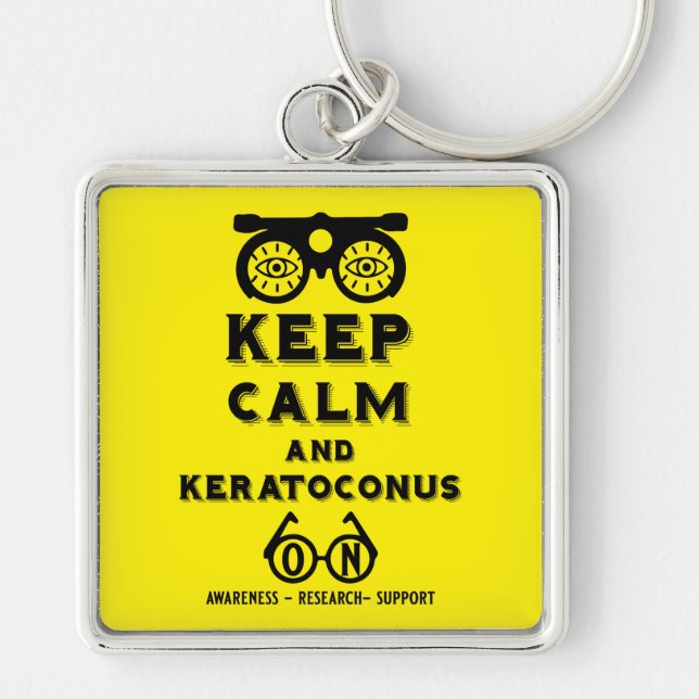 Keratoconus Support And Awareness Key Ring (Front)