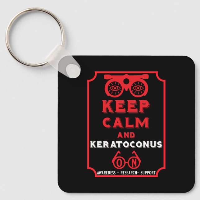 Keratoconus Support And Awareness Key Ring (Front)