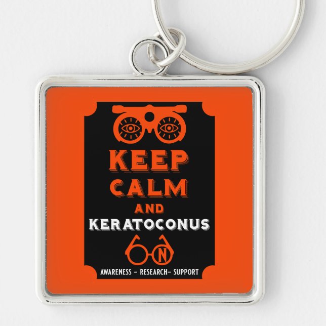 Keratoconus Support And Awareness Key Ring (Front)