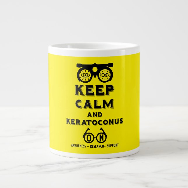 Keratoconus Support And Awareness Large Coffee Mug (Front)