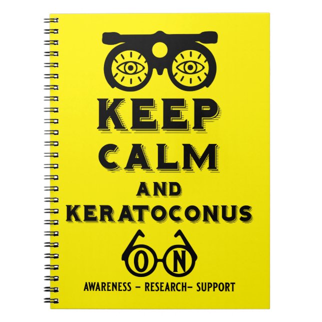 Keratoconus Support And Awareness Notebook (Front)