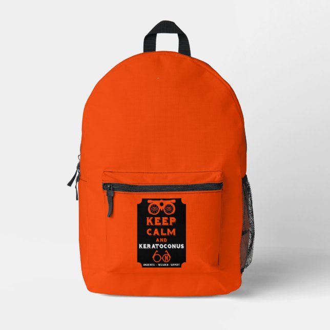 Keratoconus Support And Awareness Printed Backpack (Front)