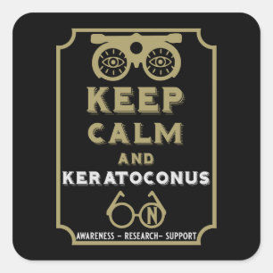 Keratoconus Support And Awareness Square Sticker