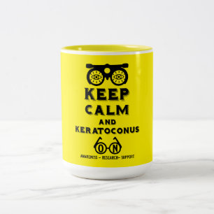 Keratoconus Support And Awareness Two-Tone Coffee Mug