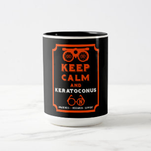 Keratoconus Support And Awareness Two-Tone Coffee Mug