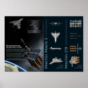 Kerbal Space Program Merlin Adventures Poster