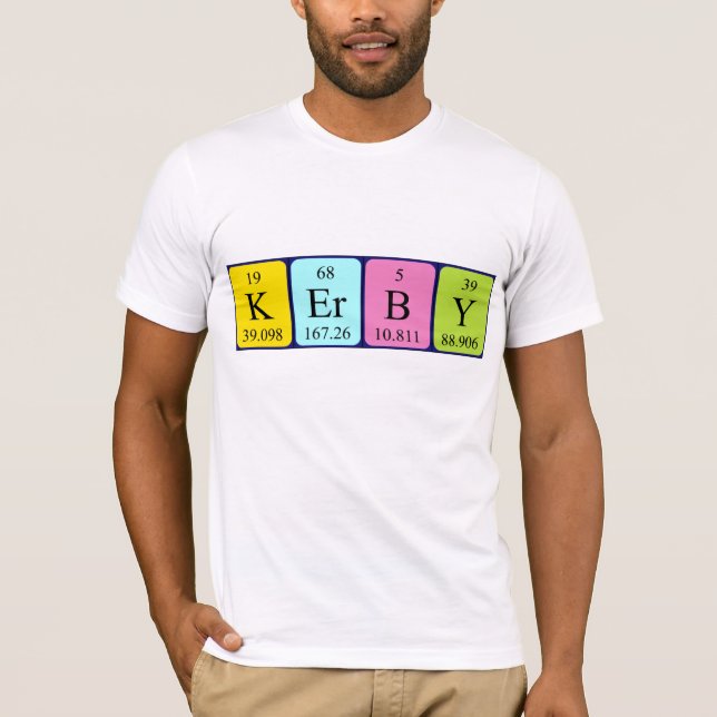 Kerby periodic table name shirt (Front)