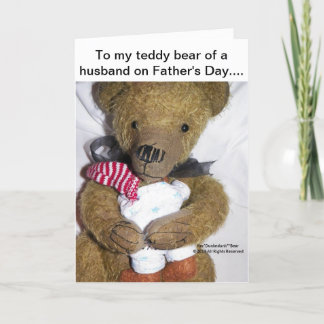 Ker'Dunkedunk Bear Father's Day (for husband) Card