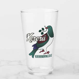 Kereru logo with bird glass