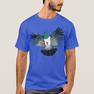 Kereru on retro stripe T-Shirt