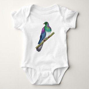 Kereru Wood pigeon Baby Bodysuit