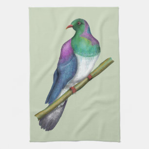 Kereru Wood pigeon Tea Towel